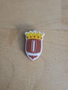 10 for $10 Jibbitz Croc Charms - Football Sports Ball w/ Crown 2 - Sports - New